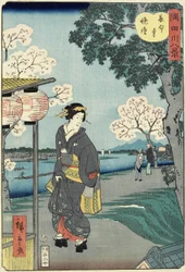 Dzwony nieszporne przy świątyni Chōmei-ji, listopad 1861